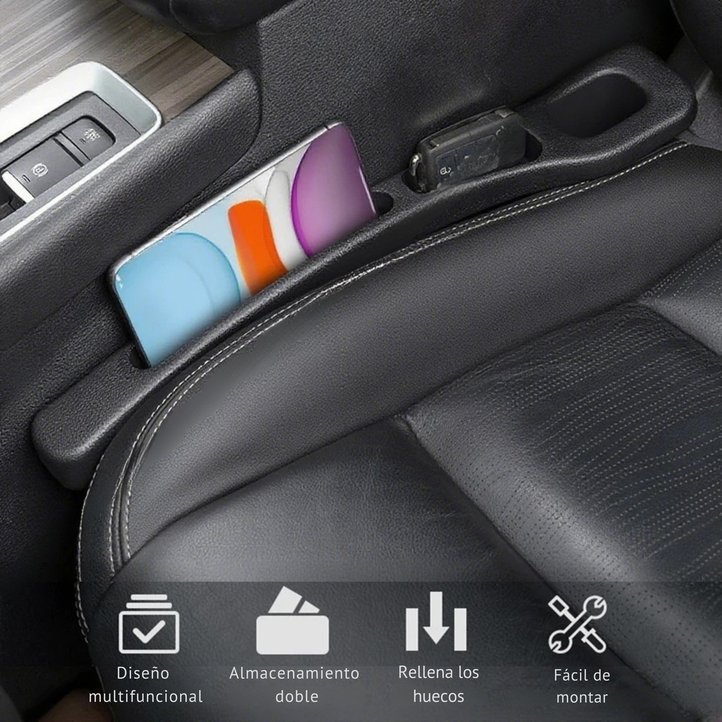 2 PCS Organizador lateral para asiento de coche